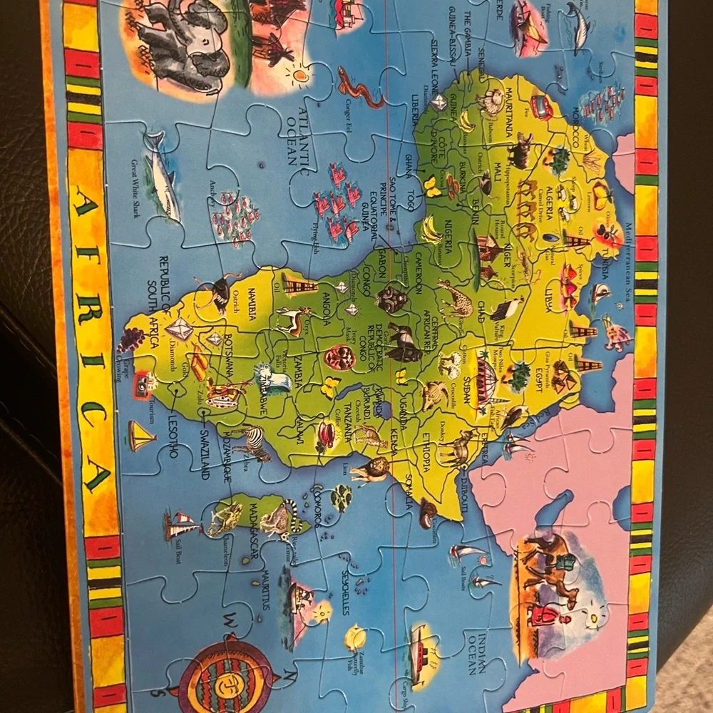 - 7 continents of the world puzzles
